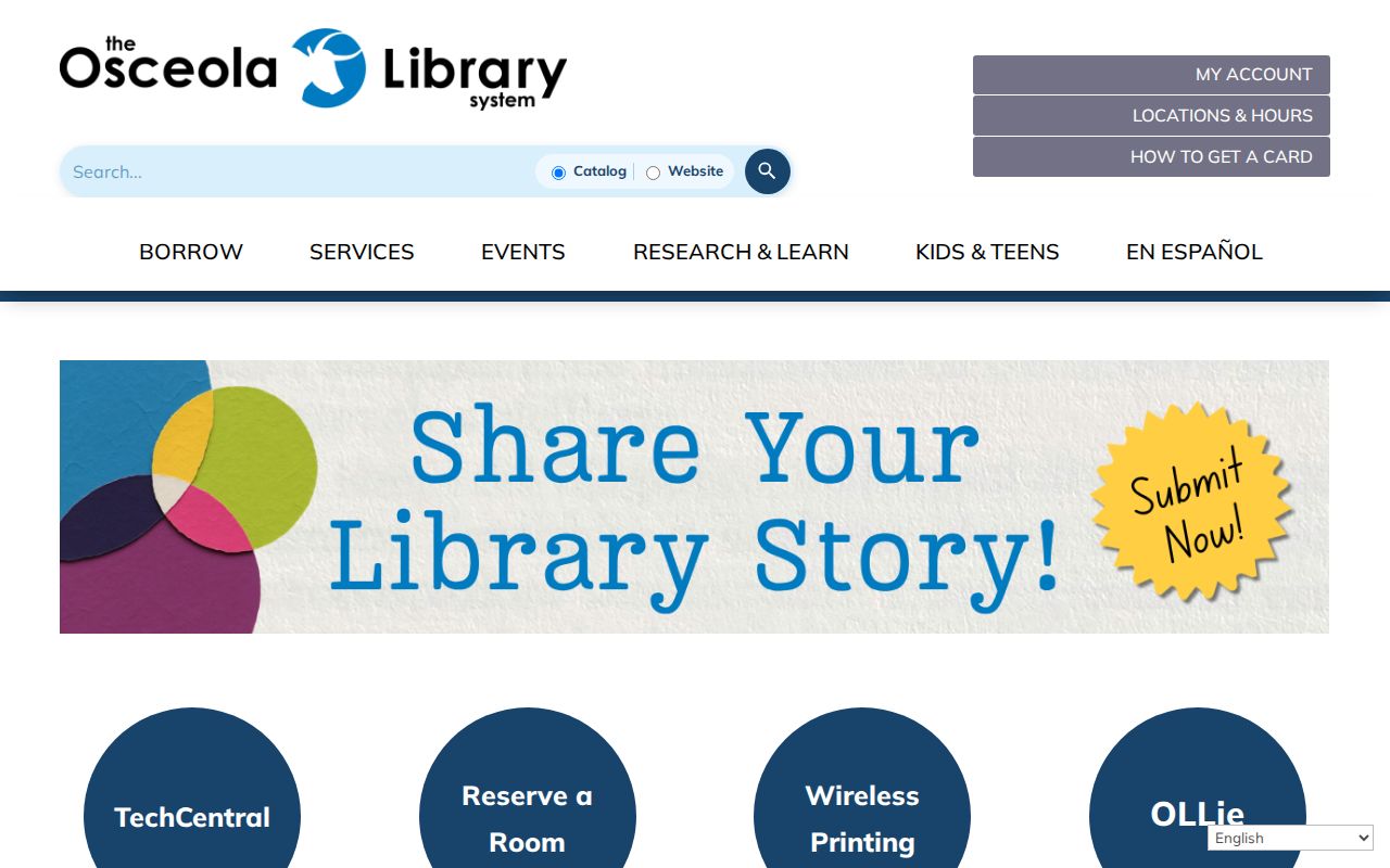 Kissimmee city directory Osceola Library catalog access