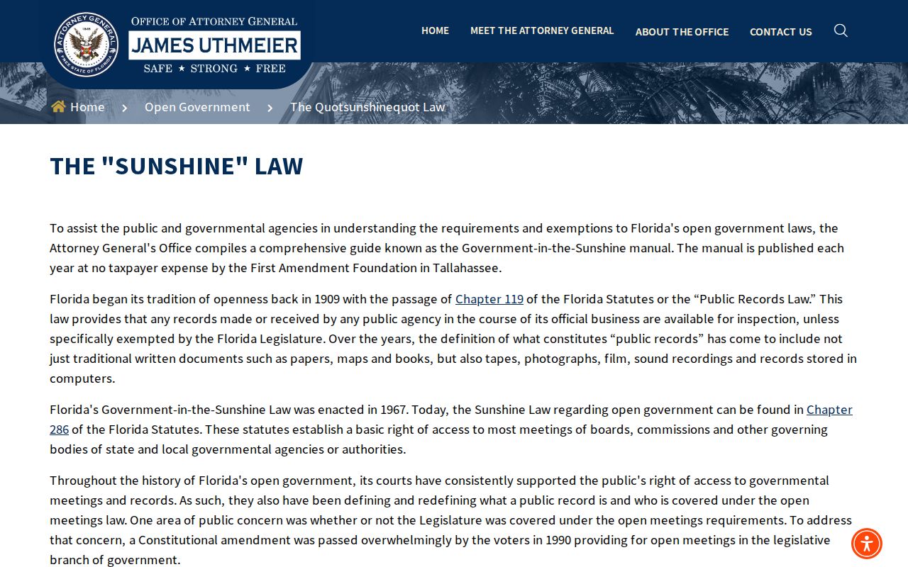 Kissimmee residents directory Florida open government guidance