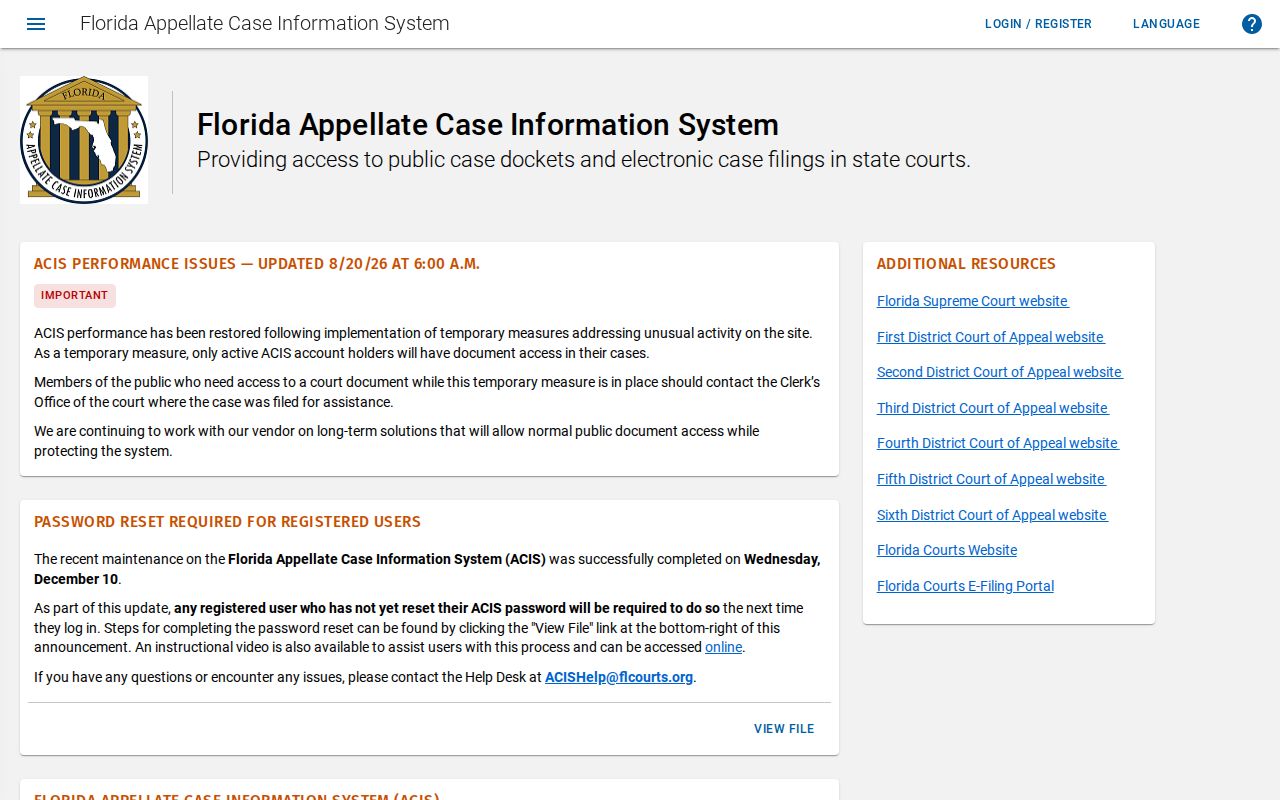 Kissimmee resident lookup using Florida appellate court records